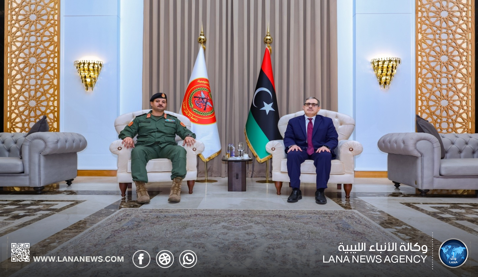 رئيس الأركان يُناقش مع القائم بأعمال السفارة الأمريكية ملفات التعاون المشترك