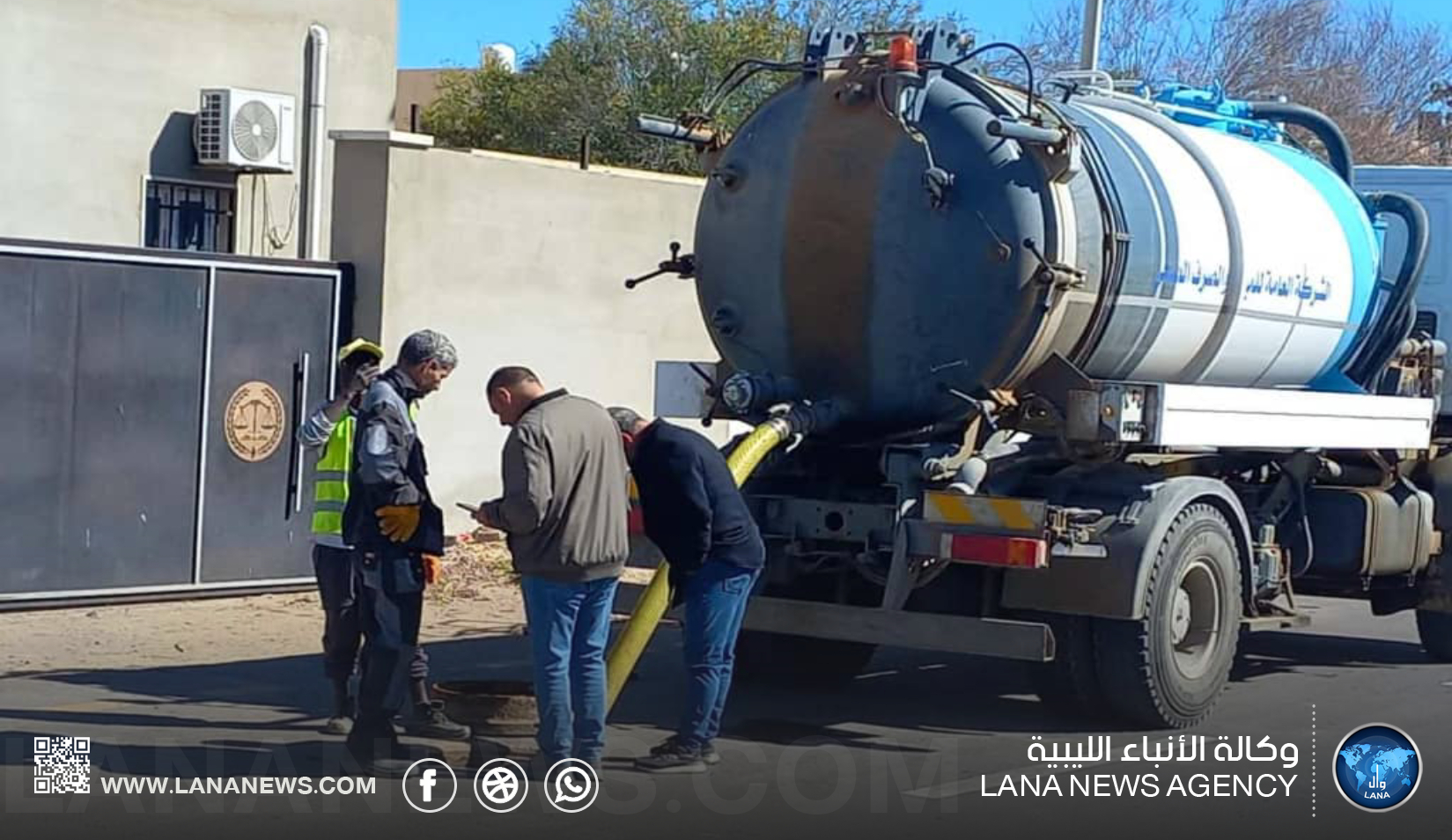 سرت | صيانة مستمرة لشبكات الصرف الصحي ضمن خطط تحسين الخدمات