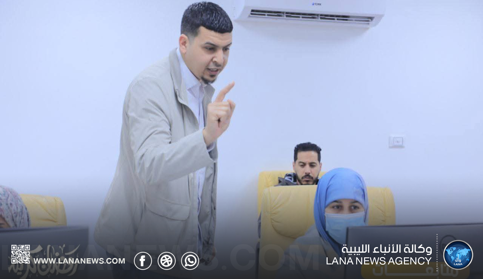 مستشفى بن سينا بسرت يُنظّم دورة تدريبية لموظفيه في الحاسوب