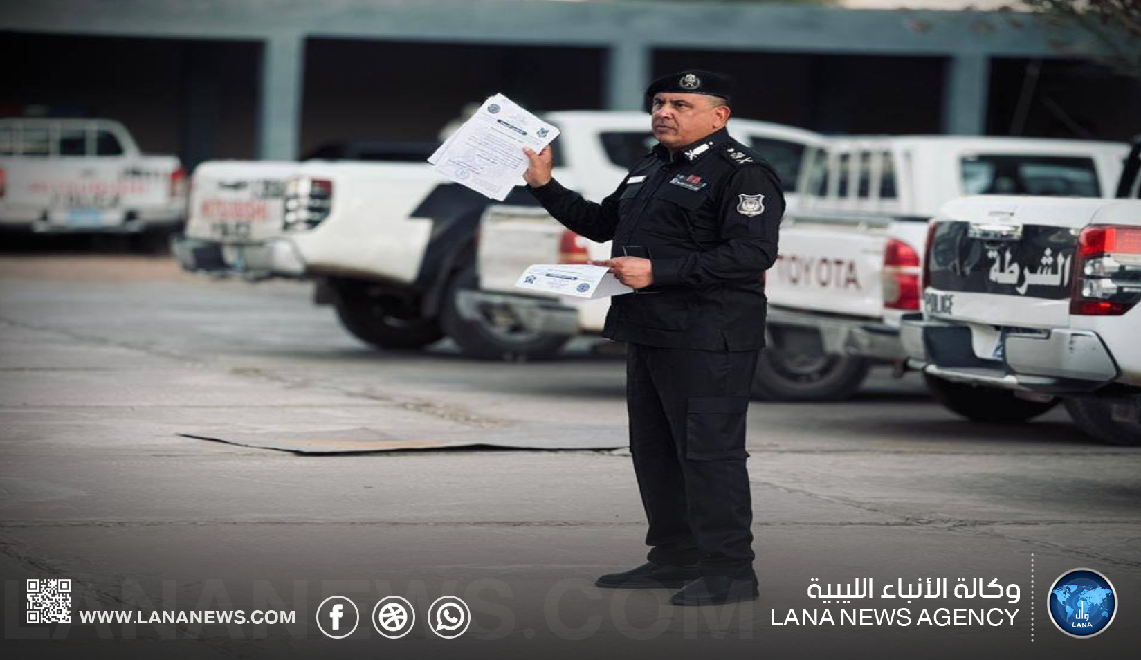 مدير أمن سبها يُوجه الضباط لتعزيزِ الكفاءة الميدانية ومكافحة الجريمة