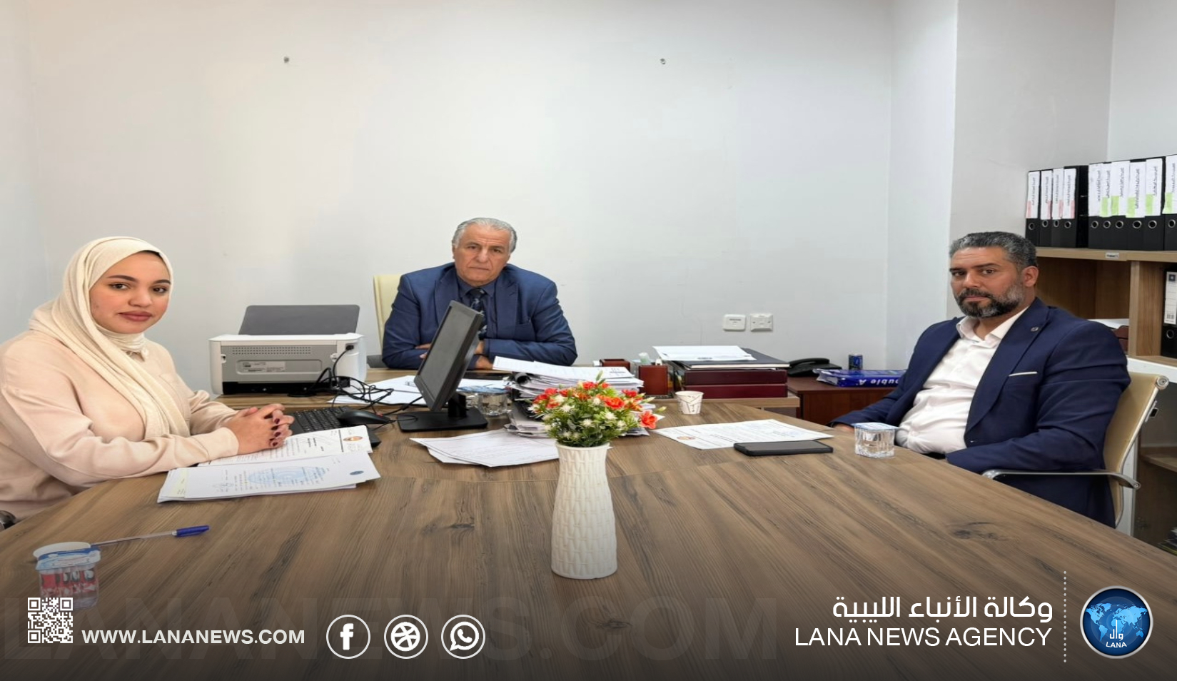 بحث افتتاح مكتب اتحاد الأكاديميين والعلماء العرب في ليبيا