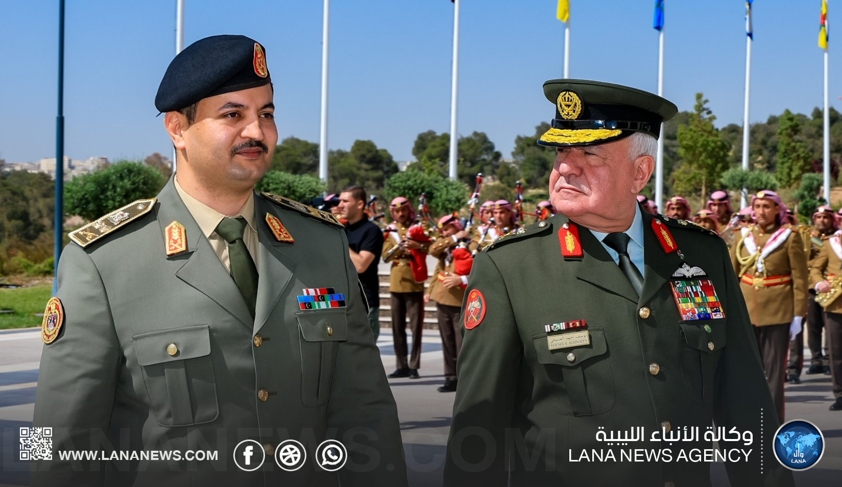 ليبيا والأردن توقعان اتفاقية تعاون عسكري