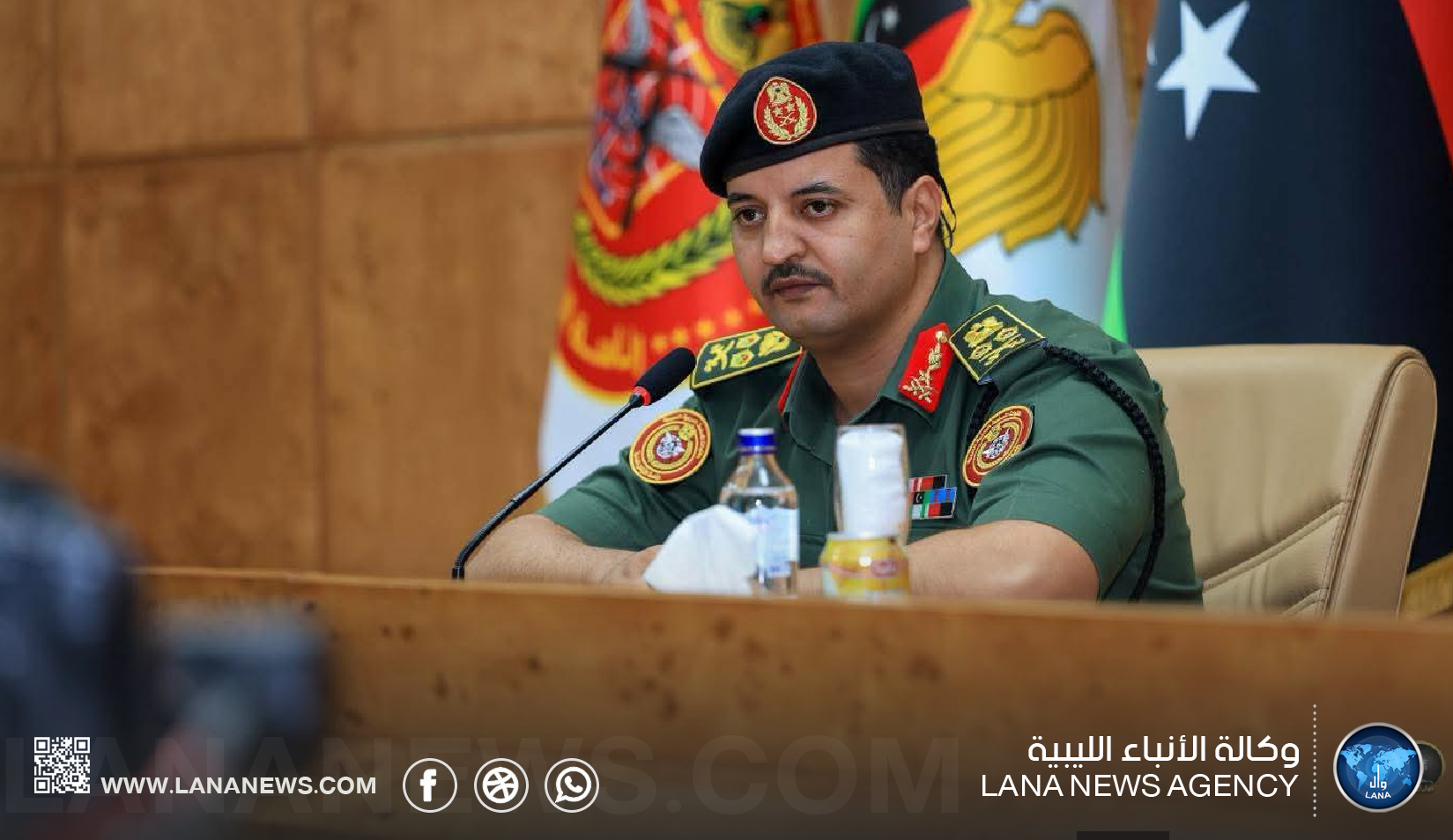 رئيس الأركان العامة يدعو لإيجاد حلول واقعية لإنهاء الأزمة الليبية