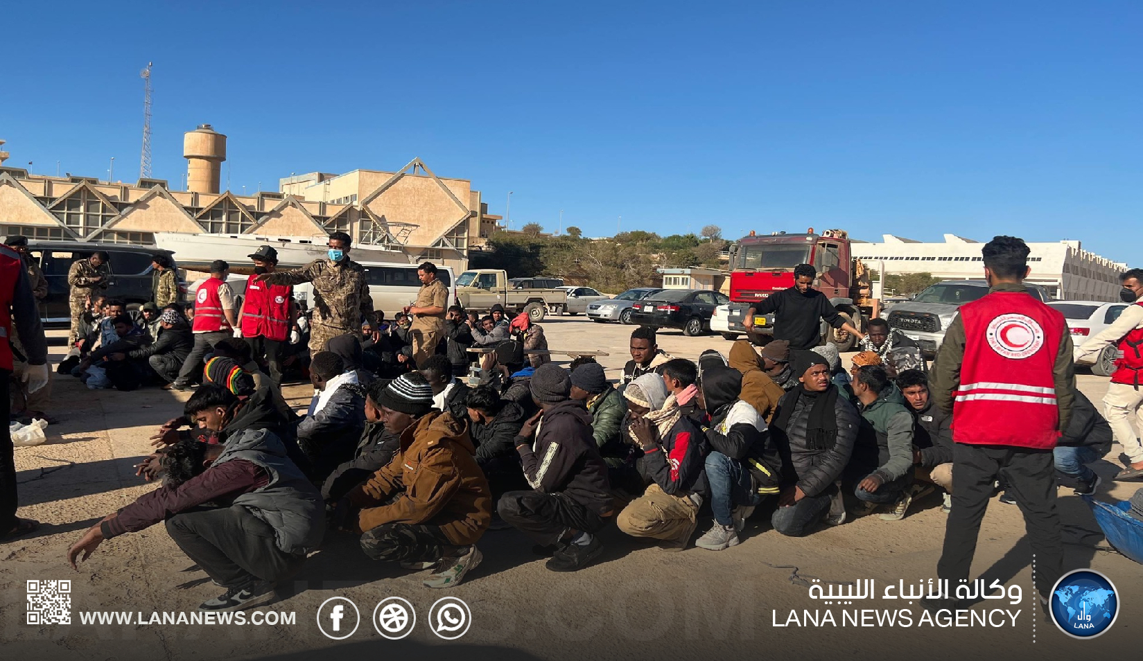 الهلال الأحمر يعلن إنقاذ مهاجرين قبالة سواحل طبرق