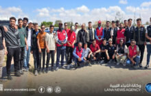 تنفيذ حملة تشجير لأكثر من ألف شجرة بجامعة الزاوية