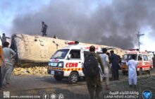 مقتل 24 شخصاً في تفجير قطار يقل عسكريين في باكستان