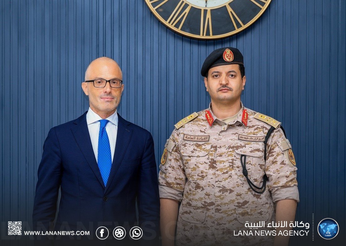 الفريق خالد حفتر يبحث مع السفير الأوروبي تعزيز التعاون المشترك