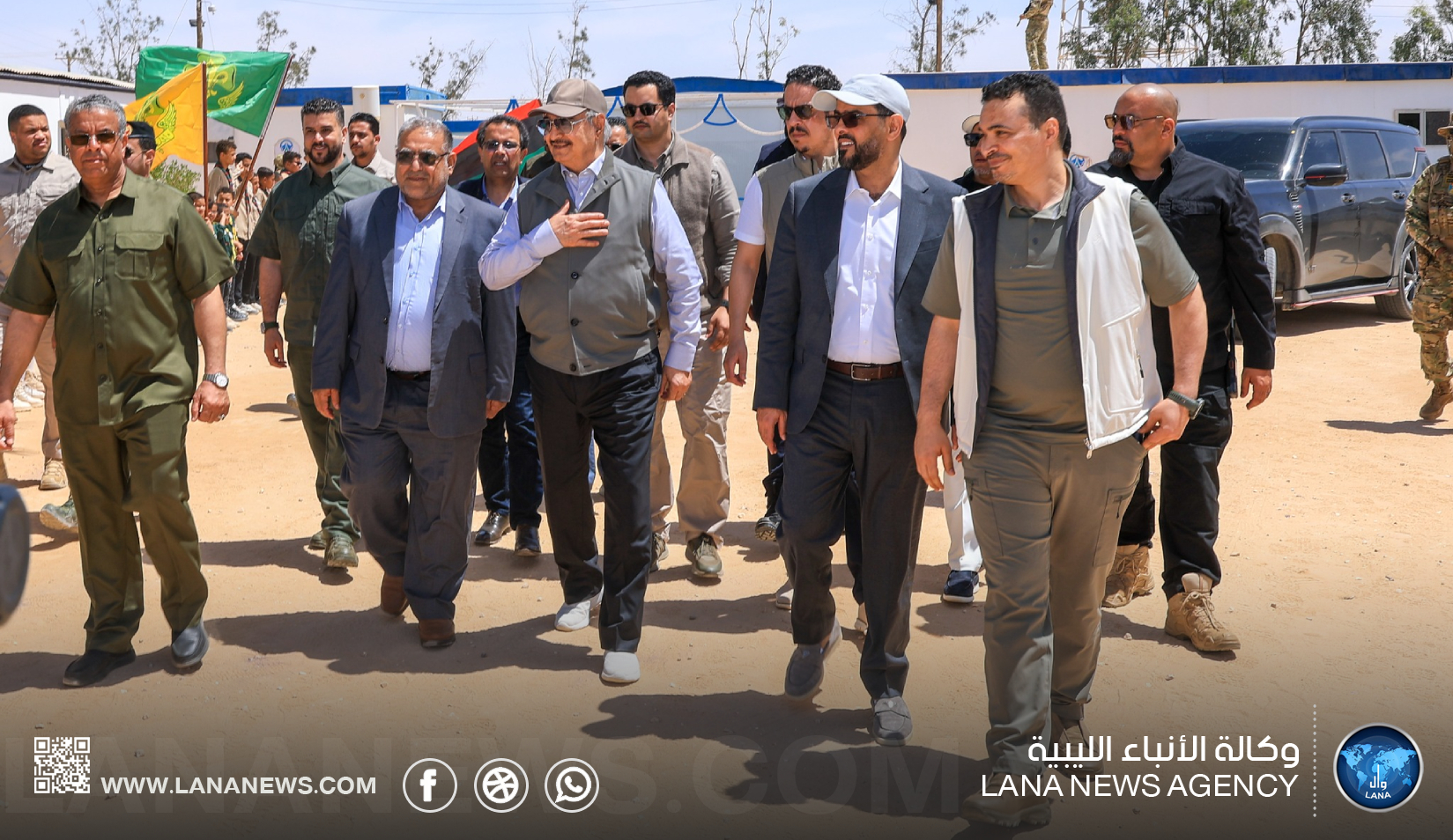 القائد العام يتفقد مشروع الصحابي الزراعي بالواحات