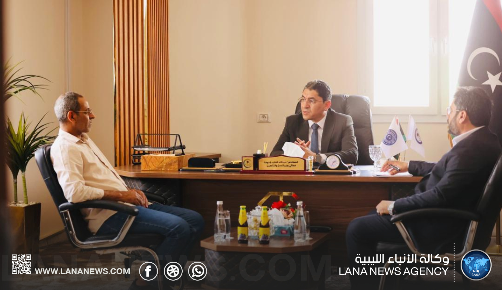 وزير العمل يبحث تطوير أداء ديوان الوزارة بالجنوب