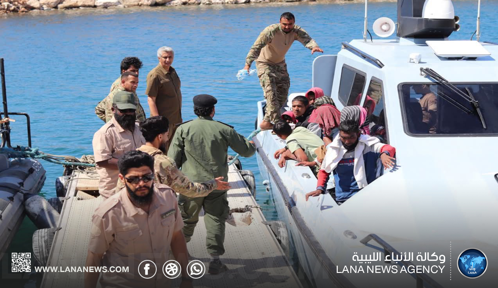 إنقاذ 38 مُهاجرًا غير شرعي قُبالة سواحل سرت