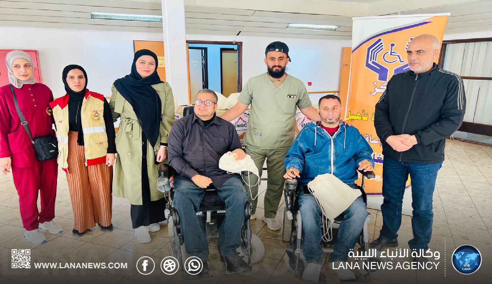 مركز طب الطوارئ والدعم ببنغازي يواصل دعم مؤسسات الرعاية الاجتماعية