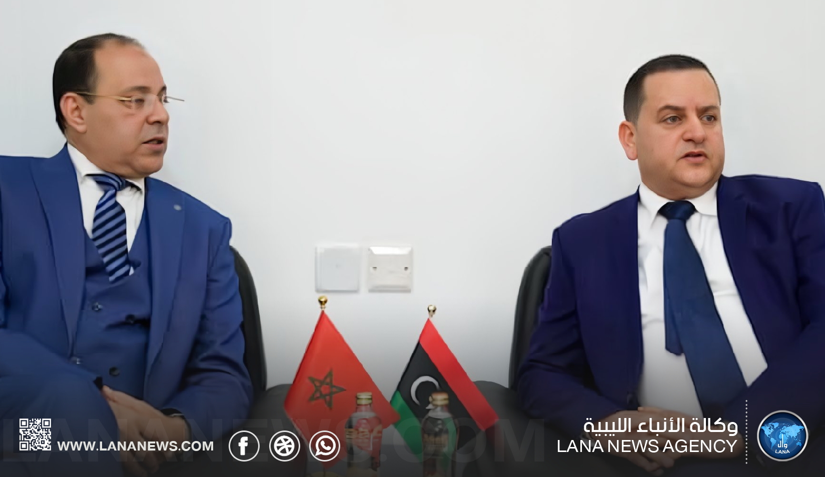 الحويج والقنصل المغربي يناقشان تسهيل التبادل التجاري بين ليبيا والمغرب