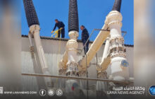 استقرار الكهرباء بعد عمرة خط السرير الجنوبي بالكفرة