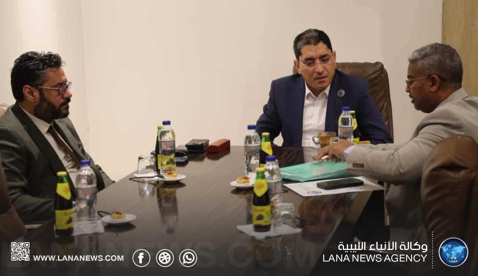 وزير العمل والتأهيل يبحث مع إعمار ليبيا تعزيز التعاون المشترك