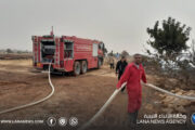 فِرق الإطفاء تُواصل السيطرة على حرائق الجبل الأخضر