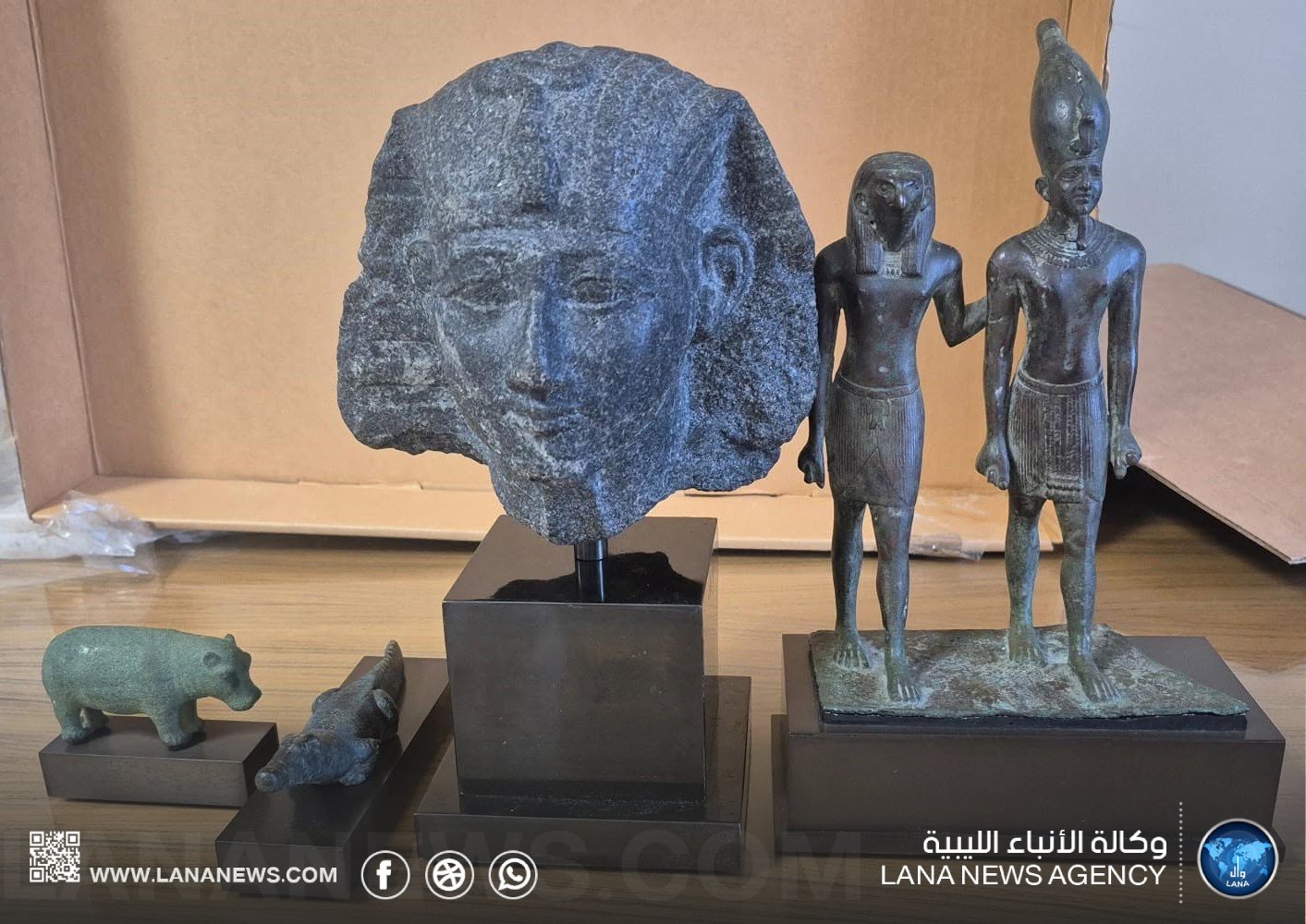 مصر تسترد أربع قطع أثرية نادرة من الولايات المتحدة