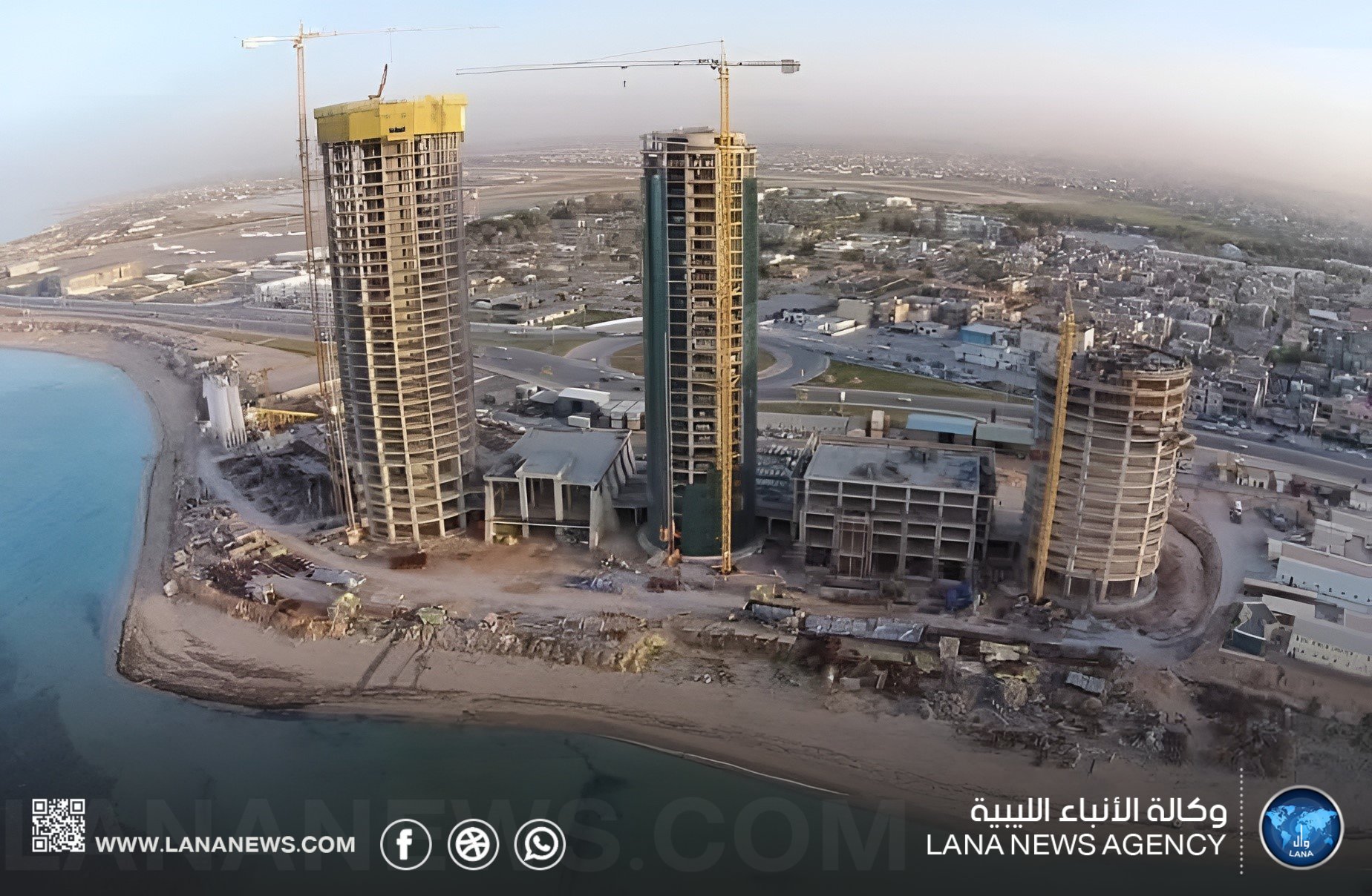 ديوان المحاسبة يبحث تفعيل مشروع أبراج البحر بمنطقة معيتيقة بطرابلس