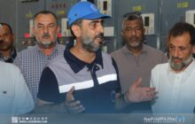 وزير الكهرباء يُشرف على إدخال محول جديد بمحطة التنقية في بنغازي