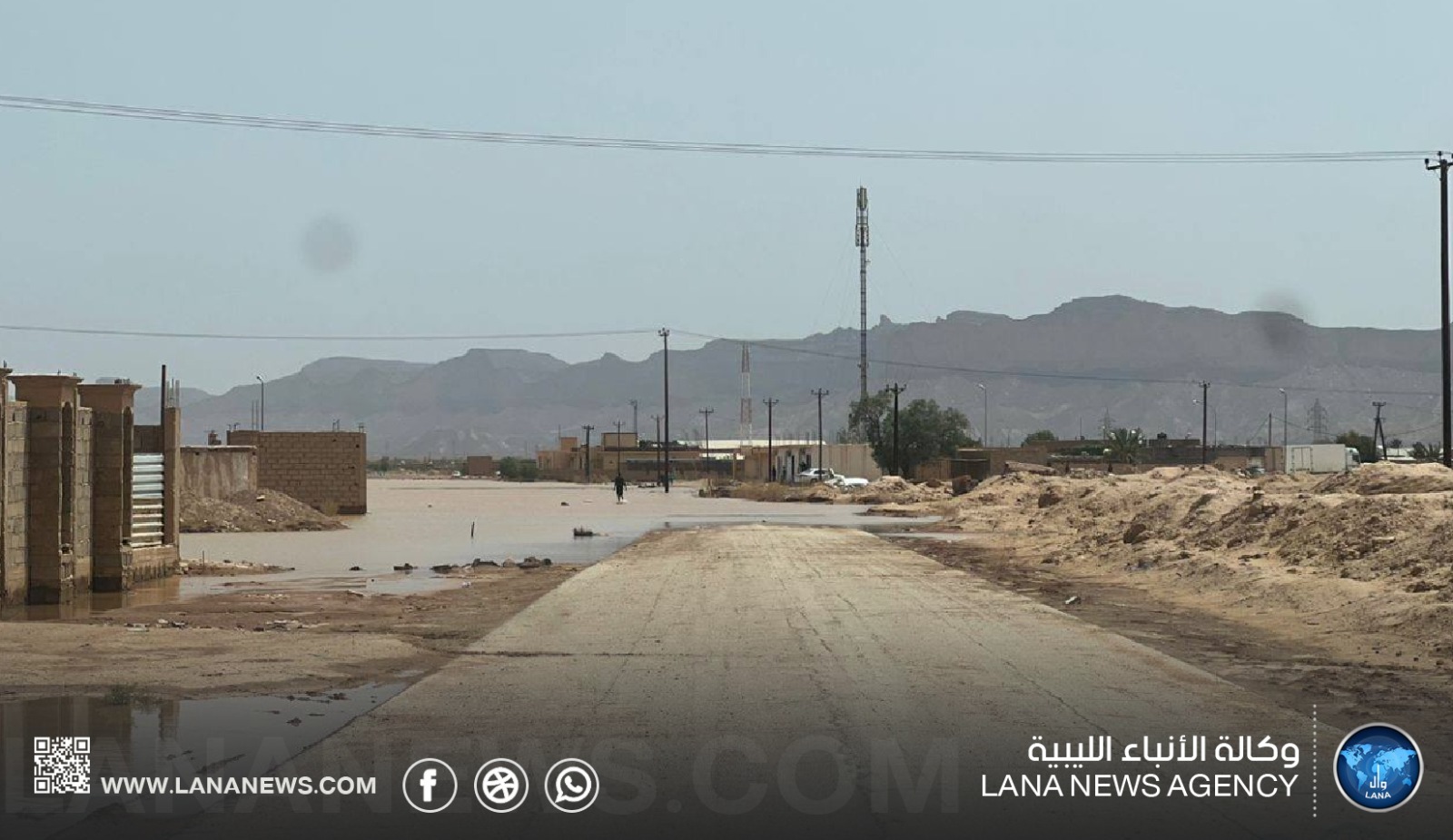 استعادة الخدمات تدريجيا في تهالة وغات بعد السيول