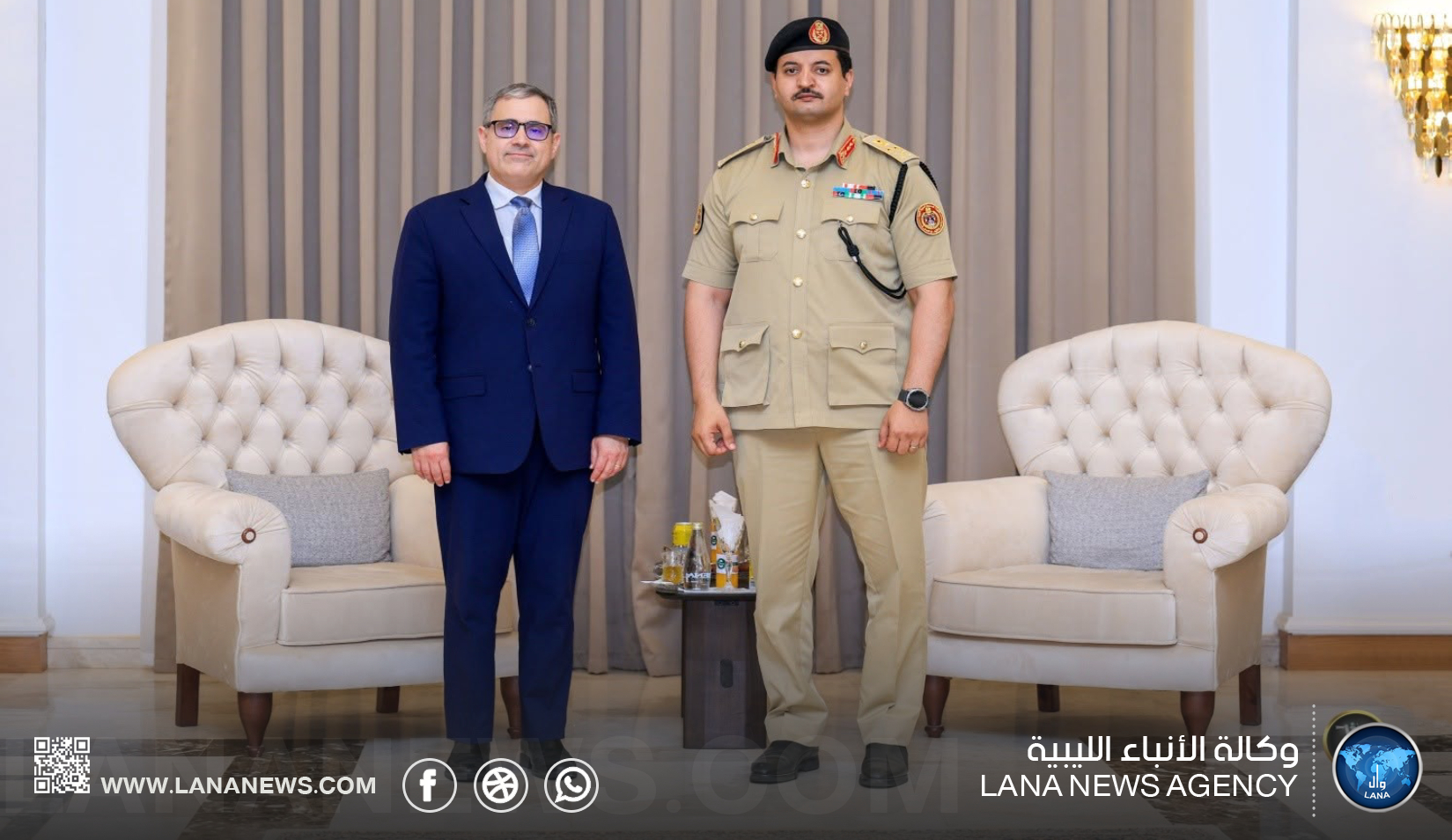 رئيس الأركان العامة يبحث التعاون العسكري مع القائم بالأعمال الأمريكي