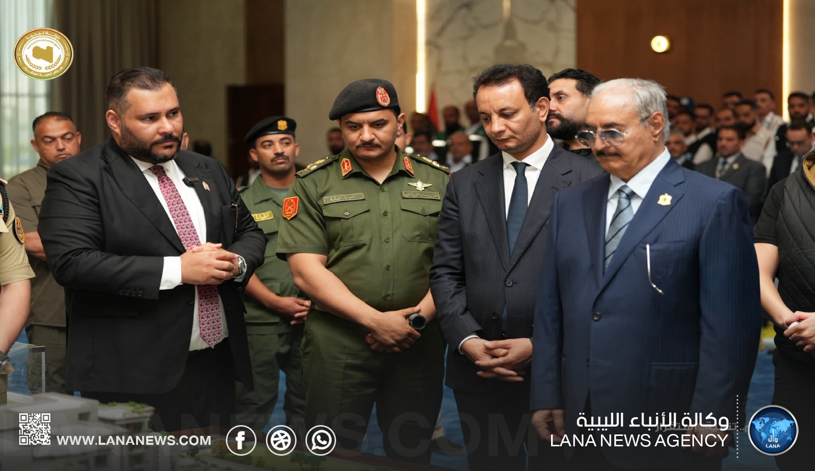 زيارة ميدانية للقائد العام إلى قاعة المؤتمرات بمدينة سرت