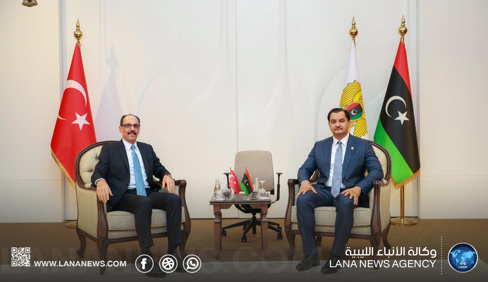 نائب القائد العام صدام حفتر يلتقي رئيس المخابرات التركي