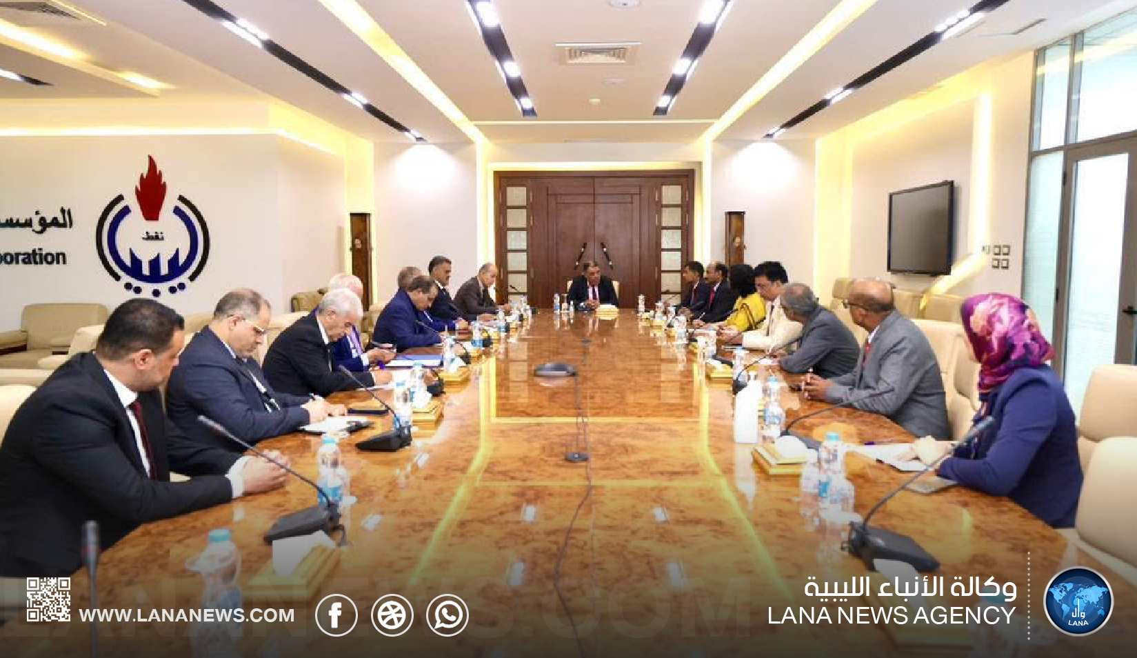المؤسسة تبحث مع وفد رسمي هندي آفاق التعاون والاستثمار في قطاع الطاقة