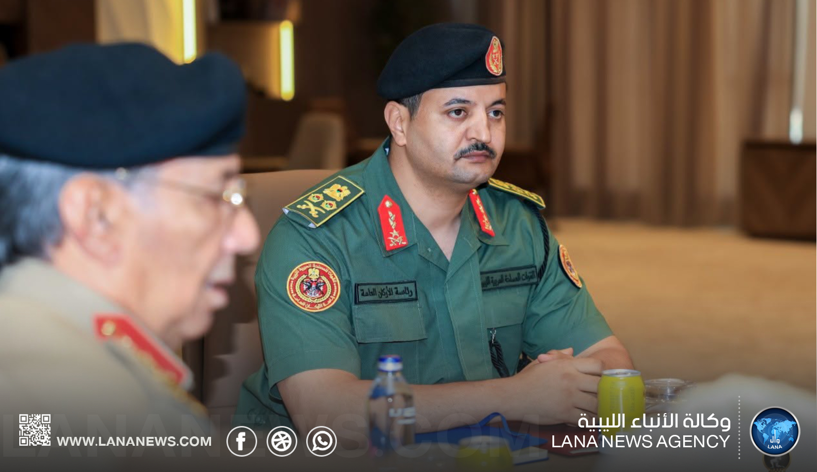رئيس الأركان العامة يبحث مع اللجنة العسكرية المشتركة مستجدات توحيد المؤسسة العسكرية