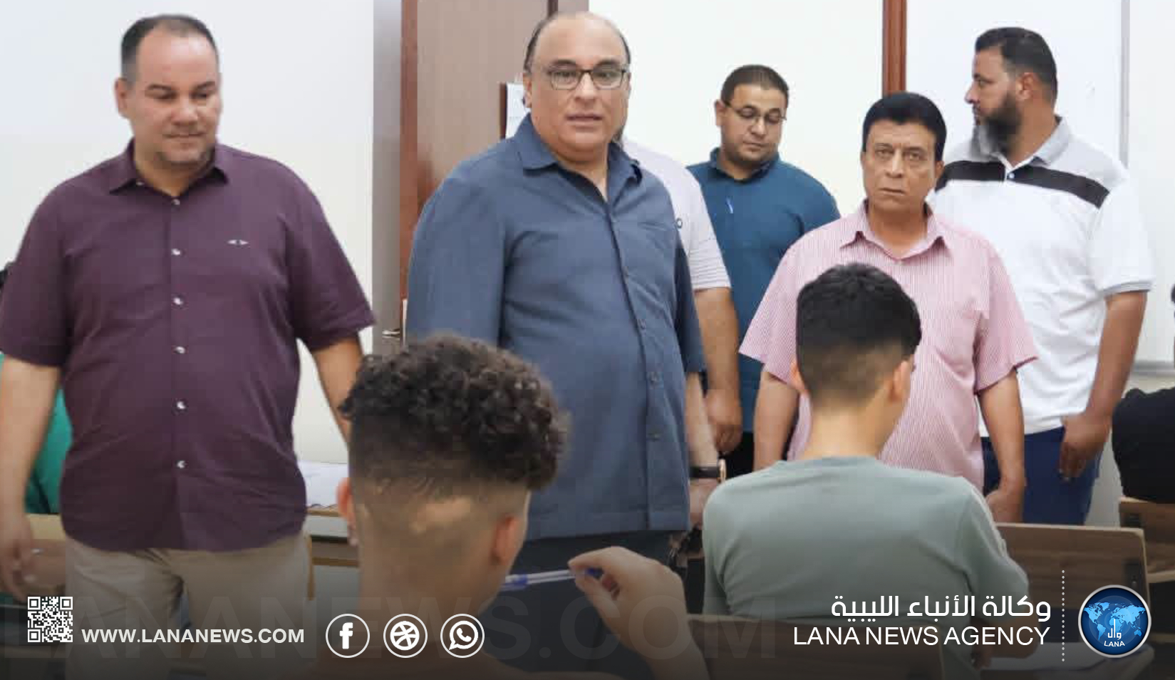 عميد بلدية سرت يتابع سير امتحانات الشهادات العامة بالمعاهد الفنية والمتوسطة