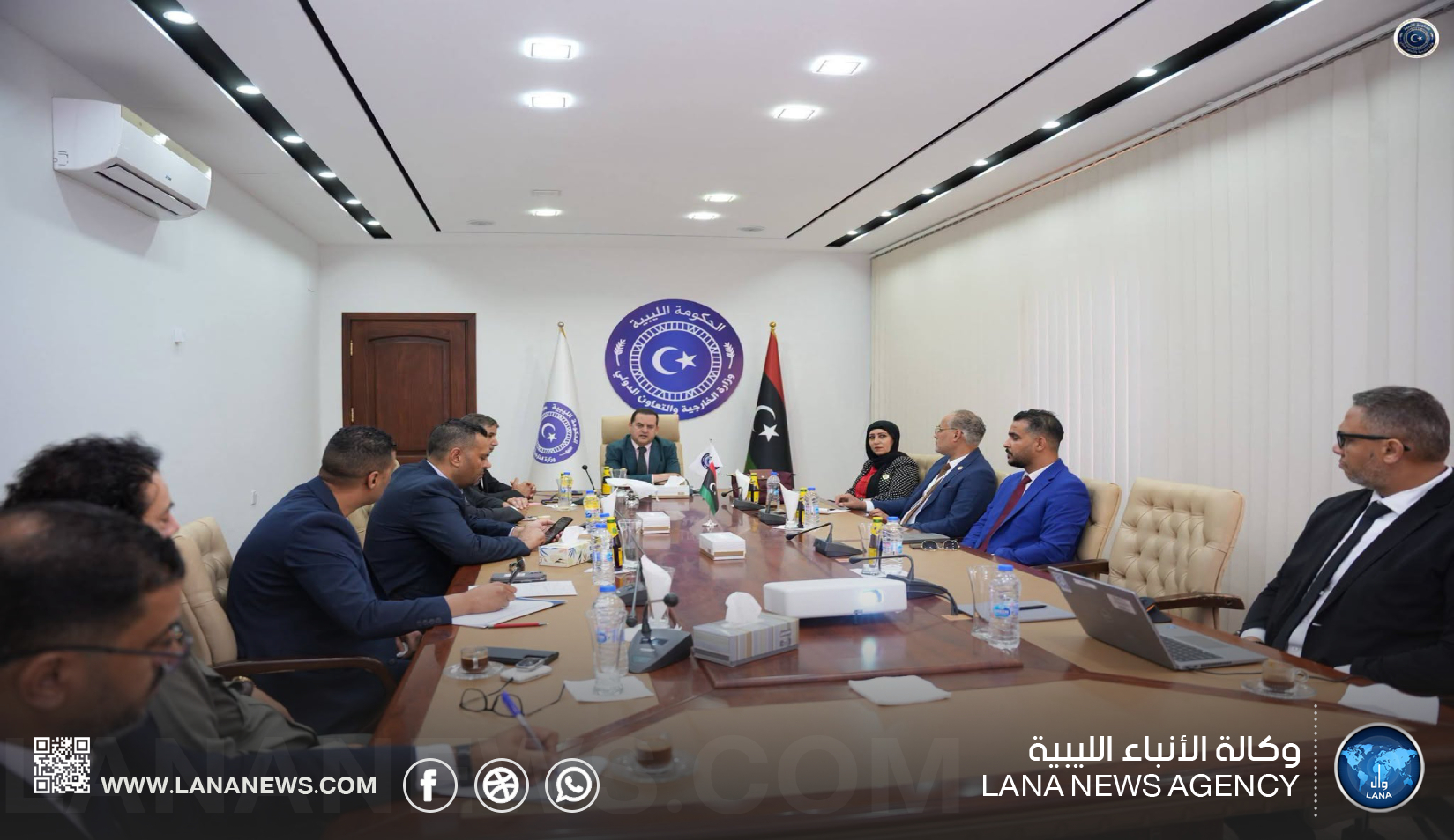 الحويج يبحث مع اللجنة التحضيرية ترتيبات مؤتمر المغتربين الليبيين