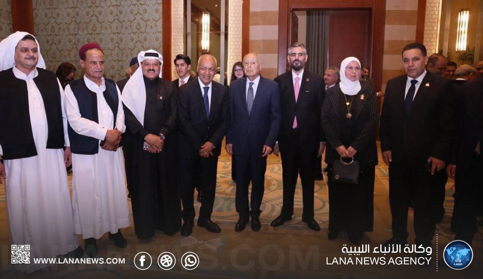مندوبية ليبيا بالقاهرة تكرم قيادات الجامعة العربية المنتهية مهامهم