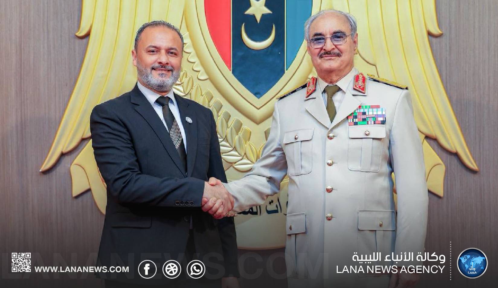 القائد العام يبحث مع رئيس جامعة بنغازي تطوير العملية التعليمية