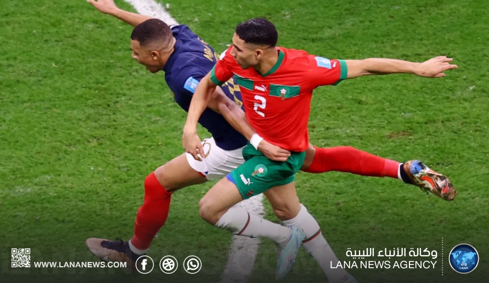 المغرب وفرنسا في مواجهة مرتقبة بربع نهائي كأس العالم