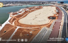استمرار أعمال البنية التحتية والتطوير بمشروع بحيرة جليانة في بنغازي
