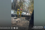 فرق إطفاء حقل زلة النفطي تُسيطر على حريق اندلع بمزارع المدينة