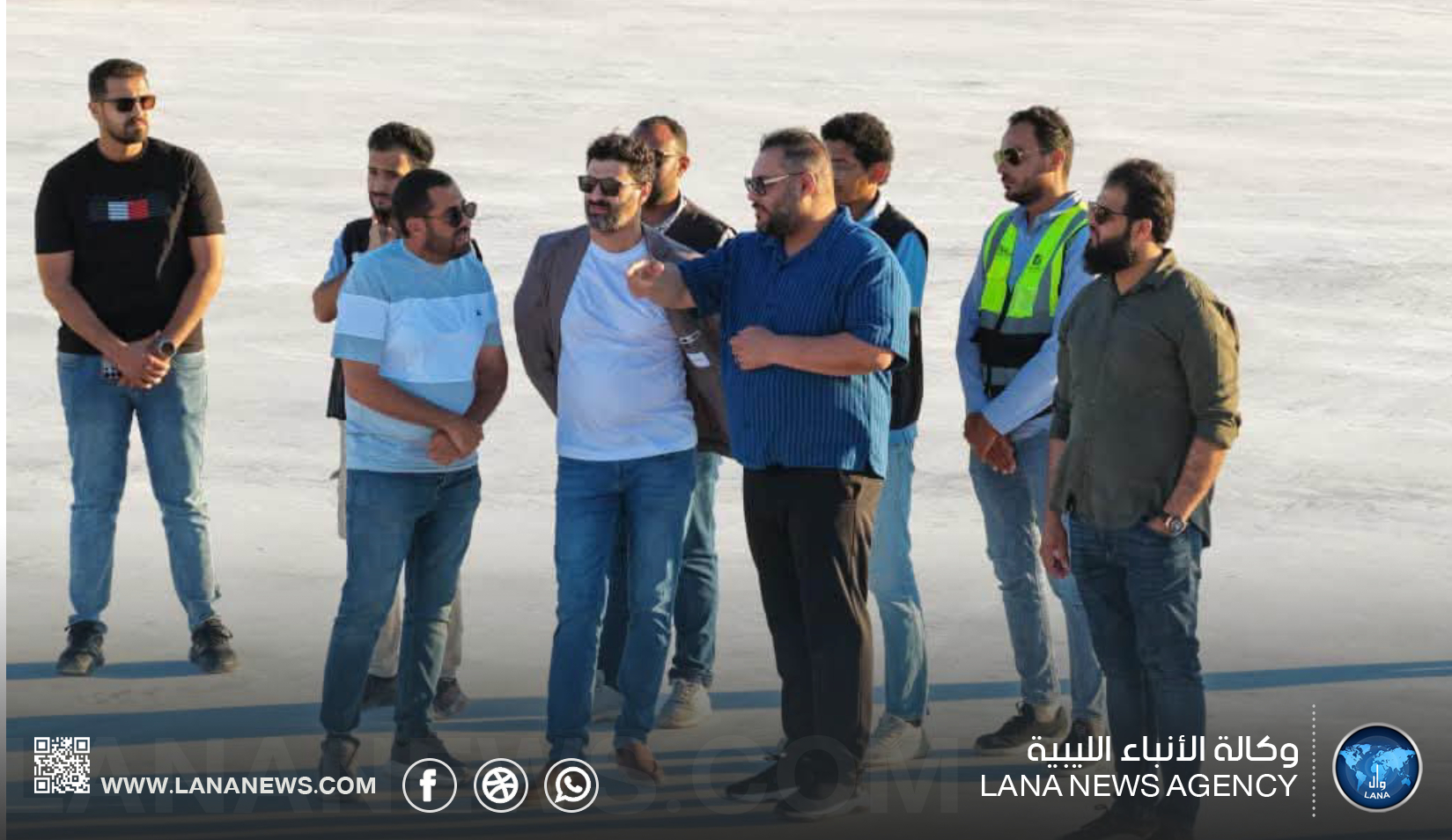 المدير العام للجهاز الوطني للتنمية يتفقد مشروع المنطقة الحرة سرت