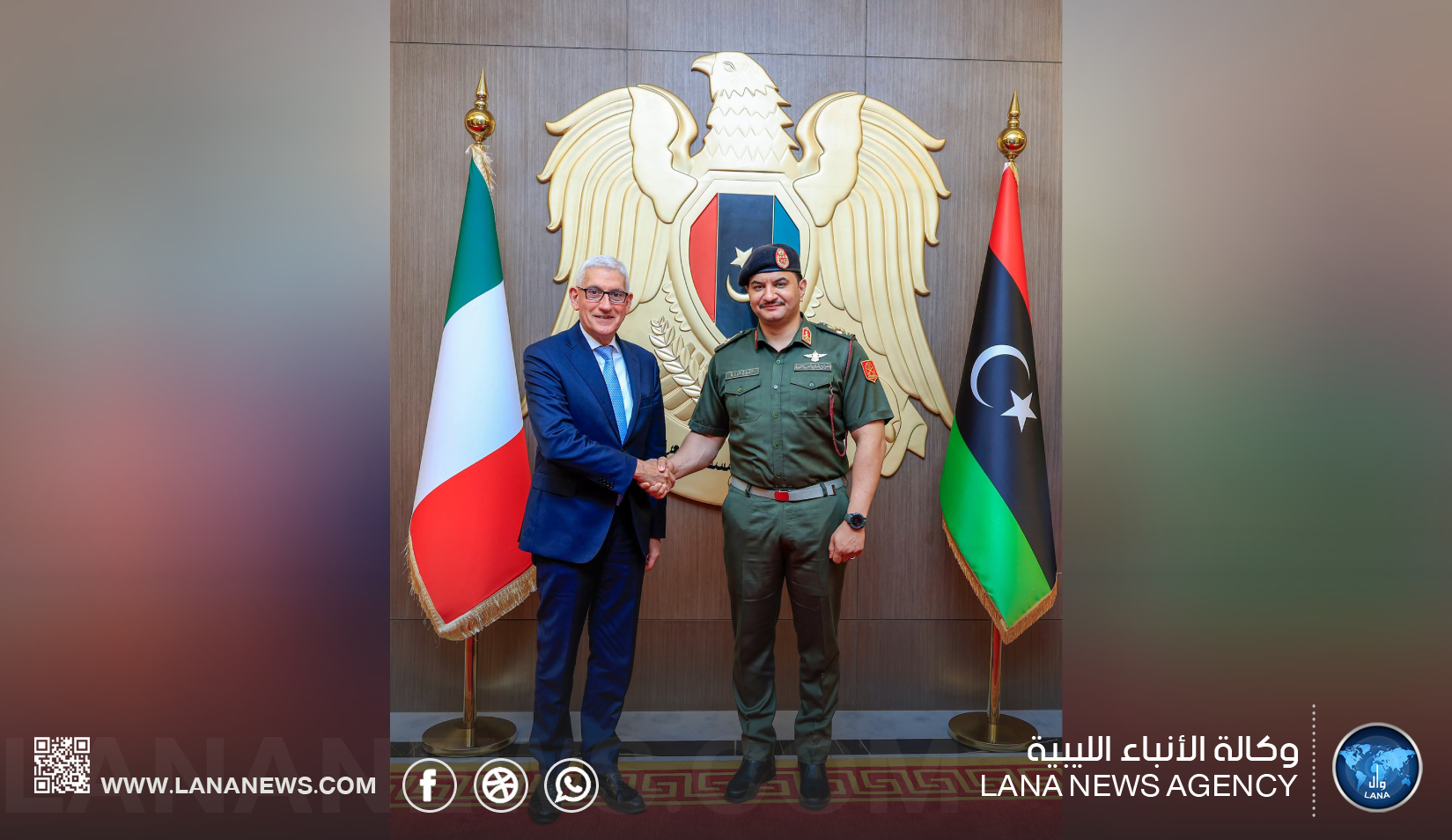 نائب القائد العام: تعاون ليبيا وإيطاليا يُعزّز أمن المتوسط ويخدم استقرار الساحل الأفريقي