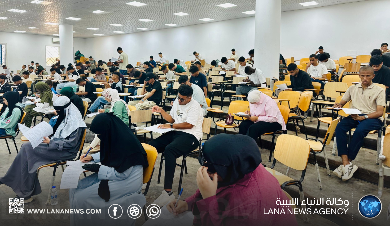 كلية التربية تحتضن امتحانات كليات جامعة بنغازي وتضمن استمرارية العملية التعليمية