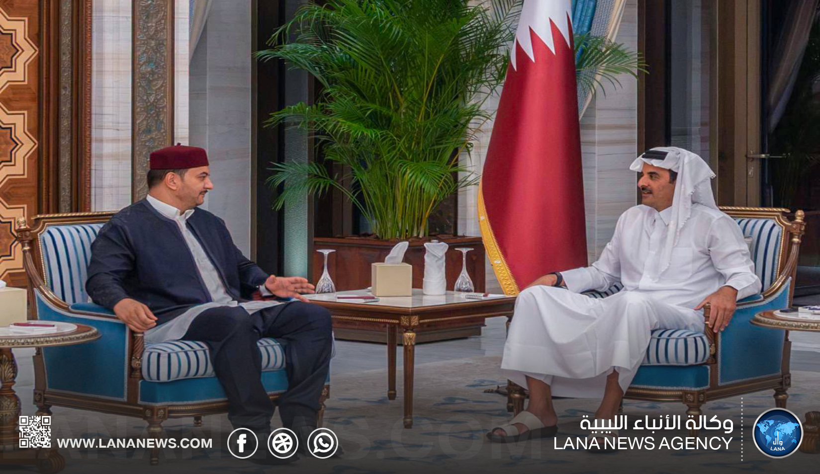 نائب القائد العام يقدّم واجب العزاء لأمير قطر في وفاة الشيخ حمد بن خليفة آل ثاني
