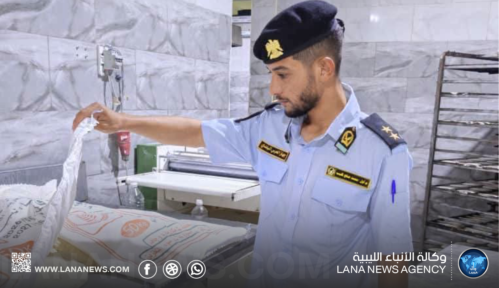 الحرس البلدي بسرت يقفل محال تجارية مخالفة للاشتراطات الصحية