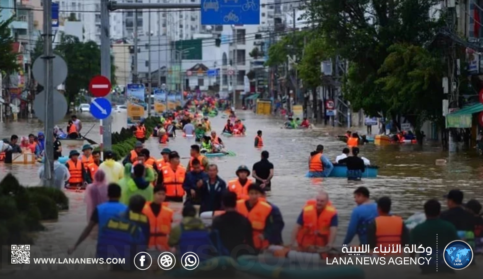 ارتفاع حصيلة ضحايا فيضانات جنوب الصين إلى 39 قتيلًا وتسعة مفقودين