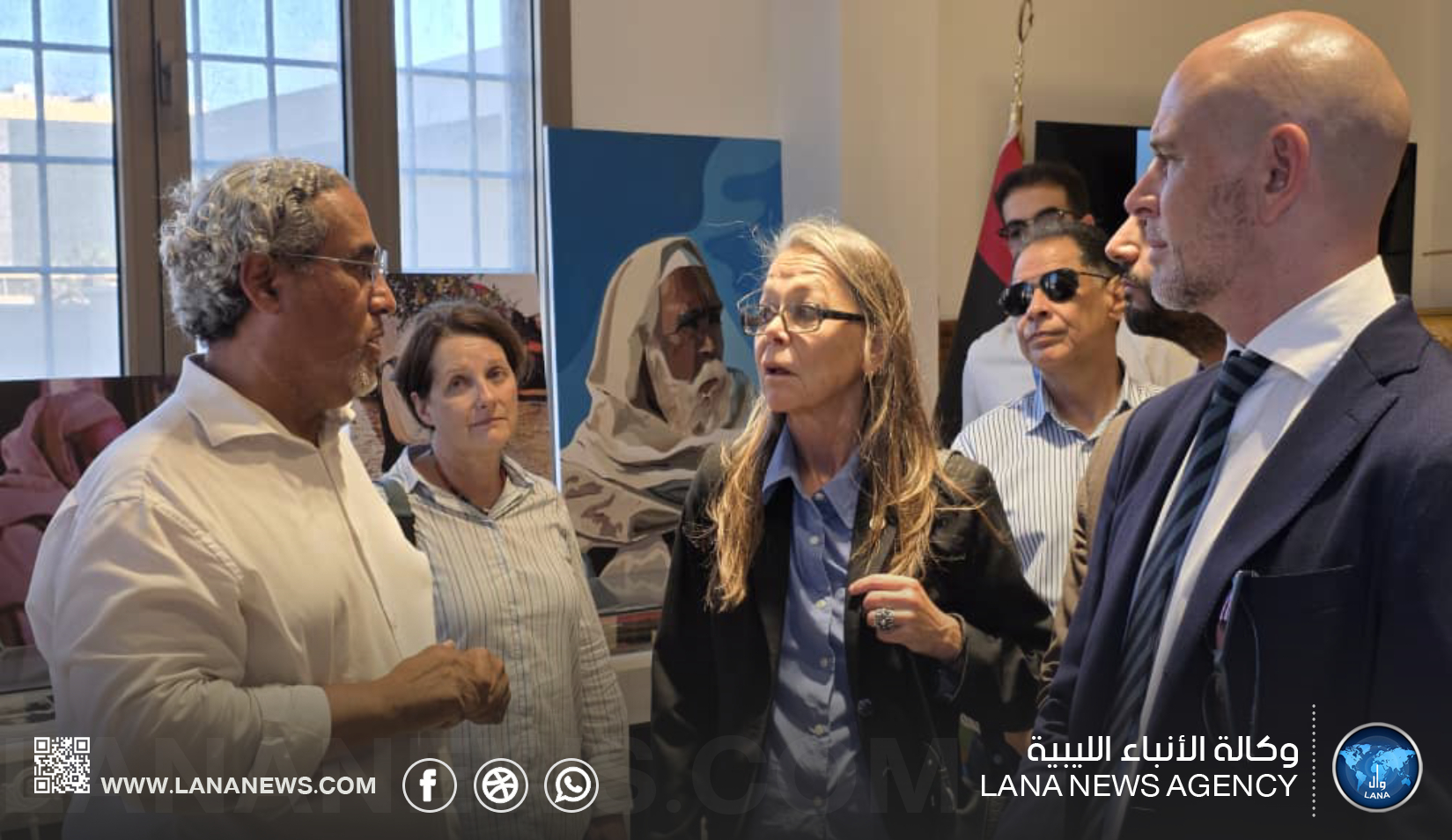 وفد أممي يبحث في بنغازي تطورات المشهد الليبي ويزور ضريح عمر المختار
