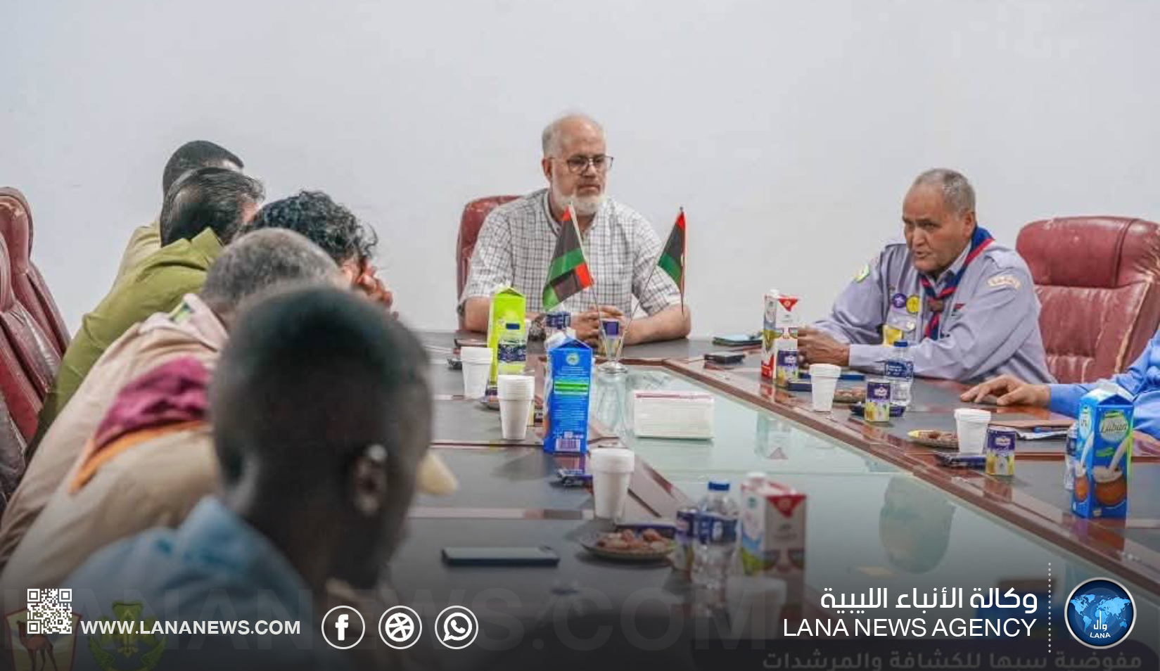 بحث آليات التعاون بين مفوضية سبها للكشافة والمجلس البلدي