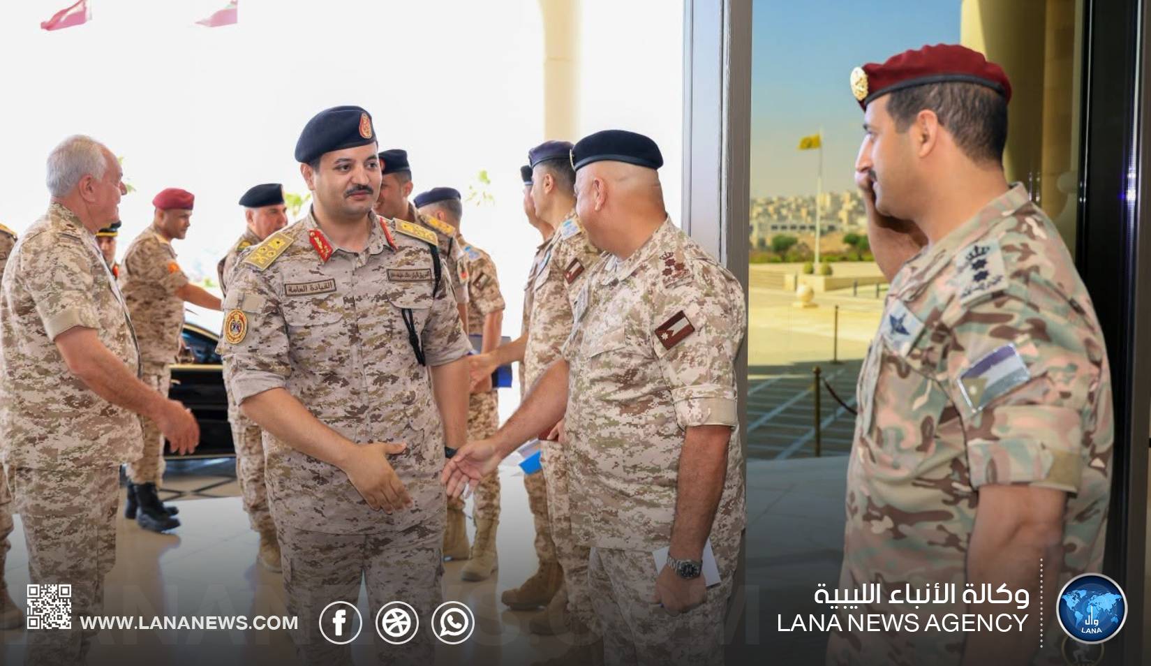 لقاء عسكري ليبي أردني لتعزيز التعاون الأمني والدفاعي