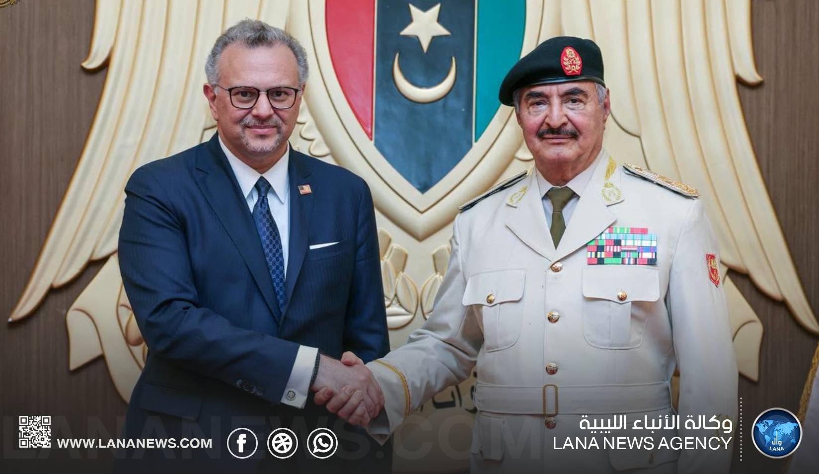 بحث تعزيز العلاقات الليبية الأمريكية ودعم توحيد المؤسسات الوطنية