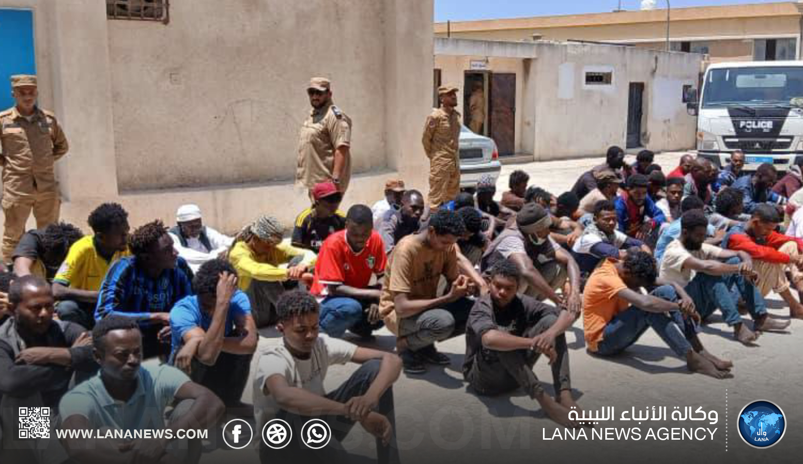 تنفيذ عمليات ترحيل لمهاجرين من جنسيات متعددة بالبيضاء
