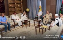  القائد العام يستقبل مشايخ قبائل الزنتان