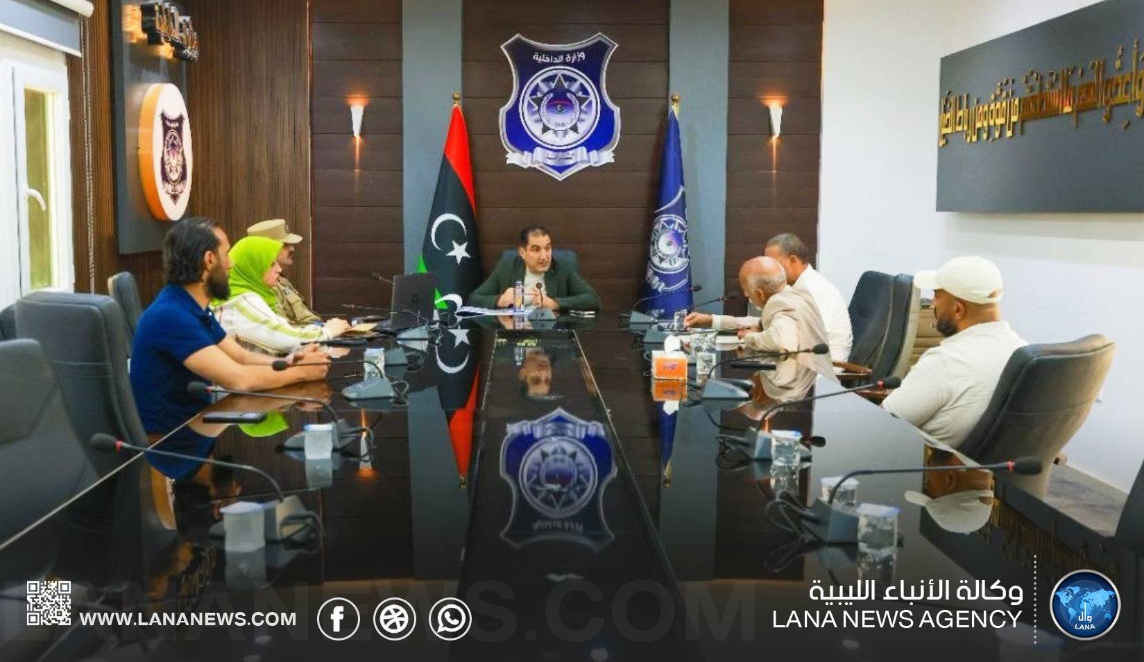 وزير الداخلية يستعرض تصميم المنطقة الأمنية ببنغازي