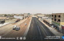 سبها | تواصل تنفيذ مشروع تطوير شارع جمال عبد الناصر بطول 3 كيلومترات