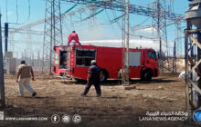 السلامة الوطنية بالجبل الأخضر تُشارك في تنظيف عوازل محطة كهرباء شحات